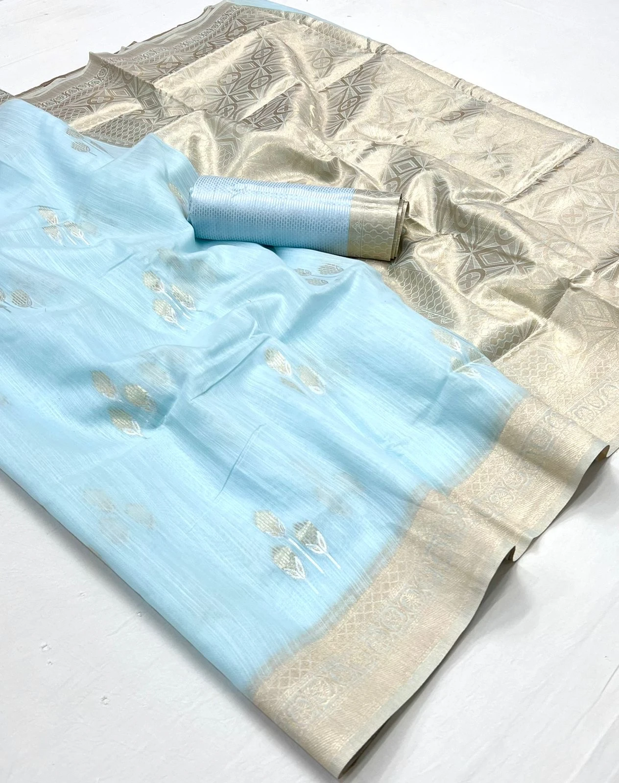 Rajtex Kelly Linen Cotton Wholesale Fancy Sarees Catalog — Wholesale Sarees, rajtex wholesale from Surat - Gallery Image 5